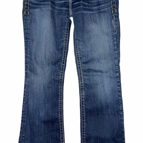 MEK Avondale Embroidered Bootcut Jeans 28 29 - Picture 4 of 9